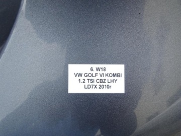 фото thumb №16, Бампер зад задній ld7x vw golf vi mk6 універсал 08-13r pdc hak