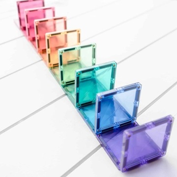 Connetix Klocki magnetyczne pastelowe duże Pastel Creative 120 + GRATIS