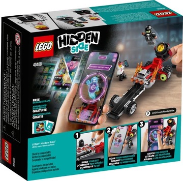 LEGO HIDDEN SIDE 40408 Автомобиль «Драгстер-дрэг-рейсер Джек»
