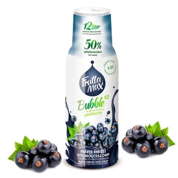 FruttaMax СИРОП КОНЦЕНТРАТ ДЛЯ ГАЗИРОВАННЫХ НАПИТКОВ СО ВКУСОМ ЧЕРНОЙ СМОРОДИНЫ 12л