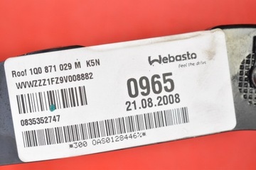 фото thumb №7, Петля крыша складного правый 1q0871029m vw eos cabrio 05-10