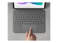 Logitech Combo Touch, серый, Smart Connector, QWERTY, американская и международная раскладка