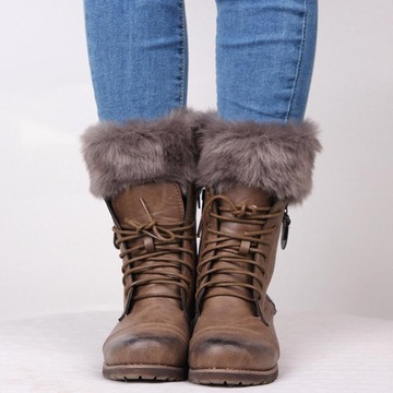 Zimowe ocieplacze na nogi Buty z dzianiny Buty Mankiety Rękawy Toppers Głęboki szary