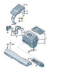 фото thumb №7, Новая оригинал втулка кронштейны фильтра воздуха vw skoda seat 07c133588m