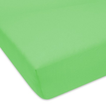 PRZEŚCIERADŁO JERSEY 100x200 CM GROSZEK ZIELEŃ