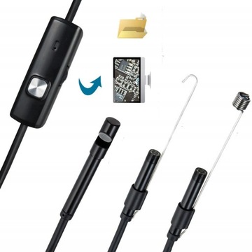 ЭНДОСКОПНАЯ КАМЕРА ДЛЯ ОСМОТРА ANDROID USB-C 3,5 м со светодиодом