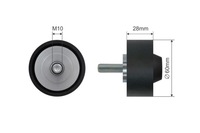 фото thumb №1, Ролик натяжителя ремень многоручейковый audi q7; vw crafter, phaeton, touareg