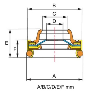 Передний сальник DENSO 5SE 6SBU 6SEU 7SBU
