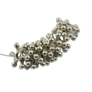 200X10MM СЕРЕБРЯНЫЕ СНЕЖИНКИ КОСМИЧЕСКИЕ БУСИНЫ ИЗГОТОВЛЕНИЕ УКРАШЕНИЙ И