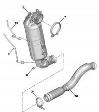 фото thumb №2, Оригинальный шланг трубка фильтр fap dpf citroen opel peugeot 9814095480