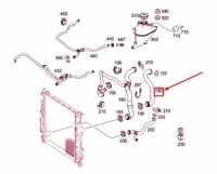 фото thumb №1, Mercedes-benz ml w164 верхний wąż радиатора a1645005875