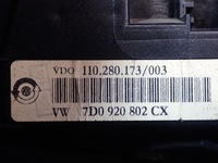 фото thumb №13, Vw transporter t4 90-03 1.9 d 68km спідометр  прилади 7d0920802cx 211531km