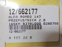 фото thumb №9, Alfa romeo 147 дросельна заслінка 0280750102 2,0 16v bosch 937a1000