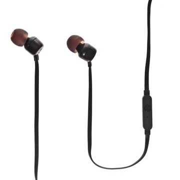 SŁUCHAWKI DOKANAŁOWE JBL T110 CZARNE MIKROFON