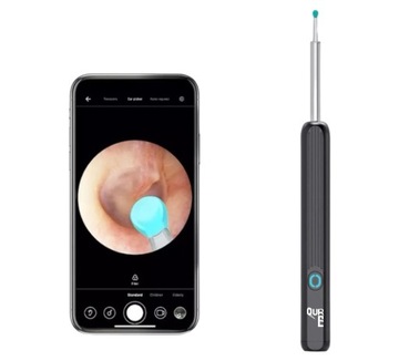 SMART OTOSKOP KAMERA CZYSZCZENIE USZU WOSK WIFI HD APLIKACJA ENDOSKOP