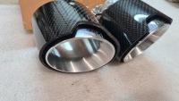 фото thumb №11, Наконечник защита выхлоп bmw 1 2 3 4 f30 f32 карбон оригинал комплект 2szt