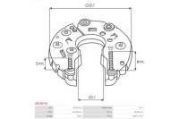 фото thumb №4, Кронштейн, фланец приводной генератора as-pl arc9074s
