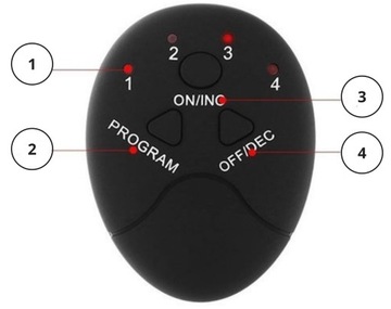 ELEKTROSTYMULATOR STYMULATOR MIĘŚNI POŚLADKÓW EMS