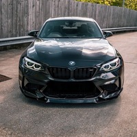 фото thumb №13, Спліттер накладка бампера перед cs bmw m2 m2c f87 чорний блиск m набір