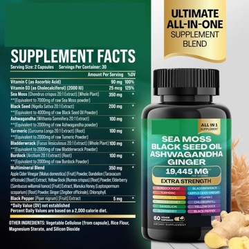 Комплекс Dynamic Vitality: мультивитамины с морским мхом и мощное мумие