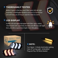 Ford mustang 2015-2023 фара фонари задние full led vland czyste поворотник жёлтый Оригинал, фото thumb