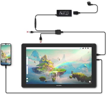 Графический планшет Huion Kamvas 22 с экраном 21,5 дюйма и разрешением Full HD
