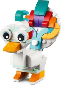 LEGO CREATOR BLOCKS 31140 ВОЛШЕБНЫЙ ЕДИНОРОГ МОРСКОЙ КОНЬОК ПАВЛИН 3В1 + СУМКА