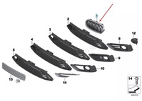 фото thumb №14, Bmw 2 f45 передняя радиатора правая решетка роскошная 51137379610 7379610 oem