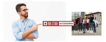 Ремень кожаный для брюк МУЖСКОЙ BIG STAR, коричневый + ЧЕХОЛ 115/130см