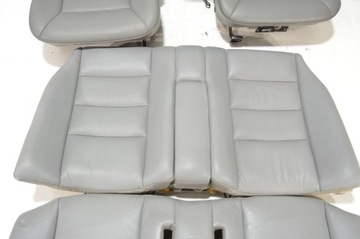 фото thumb №4, Сидіння диван перед зад mercedes w124 cabrio a124 сірий шкіра механічне