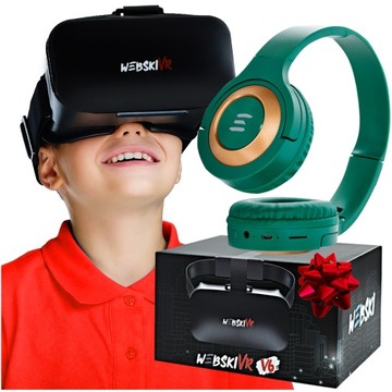 OKULARY VR GOGLE DO TELEFONU PREZENT DLA DZIECKA NA ŚWIĘTA DO FILMÓW GIER