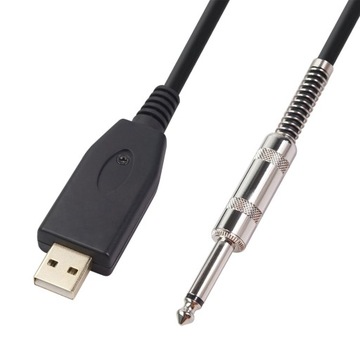 USB-кабель для гитары, Адаптер для кабеля для подключения бас-гитары с USB-подключением