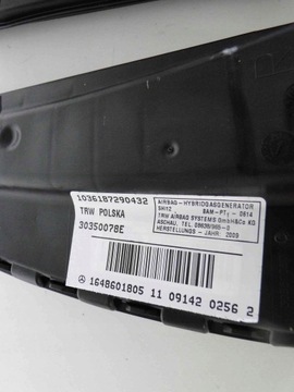 фото thumb №8, Mercedes ml w164 164 рестайлінг подушка бокова подушка безпеки