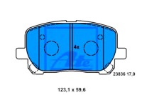 фото thumb №1, Ate гальмівні колодки гальмівні toyota avensis verso 2.0 vvt-