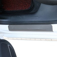 фото thumb №11, Накладки na пороги молдинг плівка карбон сріблястий