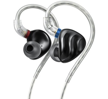 Fiio FH3 (Black / Czarny) - Hybrydowe słuchawki dokanałowe (IEM) MMCX HiRes