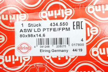 фото thumb №15, Сальник вала коленчатого elring 434.550