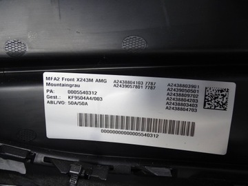 фото thumb №11, Бампер переднее mercedes eqb 243 a243 w243 amg версия 6x pdc + радар + led