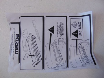 фото thumb №6, Dokładana полиця багажника зад mazda 323 ba 94-98