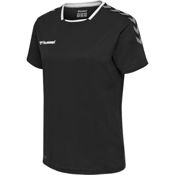 ЧЕРНАЯ СПОРТИВНАЯ ФУТБОЛКА HUMMEL С ЛОГОТИПОМ TPS HMR__S