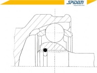 Шрус  приводной spidan mb526270 mb526141 mb526145 Цена, фото thumb