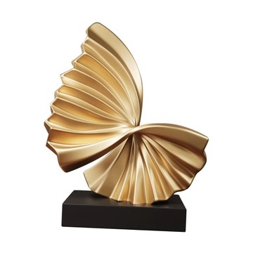 Wave Resin Statue Wave Modern Shelf Decor for Cabinet Living Room Style B