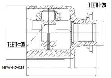 фото thumb №1, Шарнир внутренний honda acura mdx 07- ,/правые/