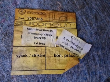 фото thumb №8, Оббивка кабіни bok scania r 2087373 2087365