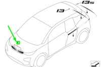 фото thumb №7, Bmw i3 i01 набор пленка do передней декоративной защита радиатора новый orygin