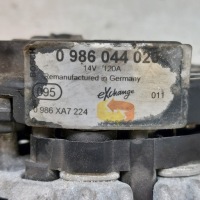 Opel zafira 2,2b генератор 14v 120a 0986044020 Оригінал, фото thumb
