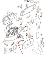 фото thumb №5, Audi q5 8r правий door rear вид mirror glass 8r0857536n