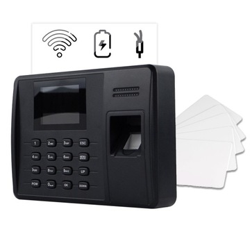 РЕГИСТРАТОР РАБОЧЕЕГО ЧАСА IC WIEGAND WIFI WEB P2P + 15 RFID-КАРТ С КОДОМ