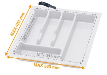 ВСТАВКА ДЛЯ СТОЛОВЫХ ПРИБОРОВ В ЯЩИК ОРГАНАЙЗЕРА BLUM UNI 45