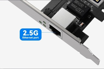 Внутренняя сетевая карта 2,5G PCI-E Ethernet 2500 Мбит/с Win11/Win10 Linux